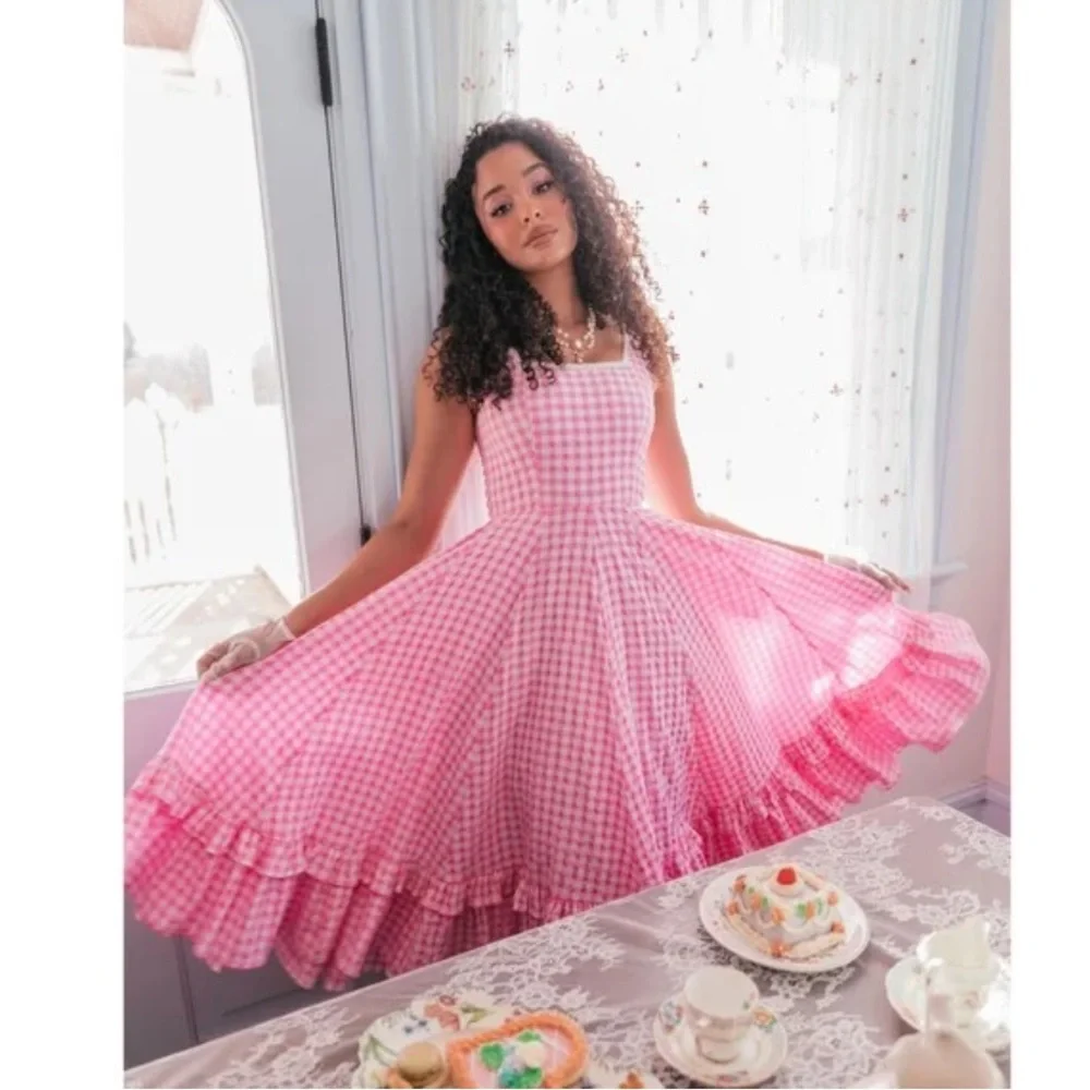 🌸 JessaKae Daze Pink Gingham Dress - NWT - 2X 🌸 - Picture 5 of 11